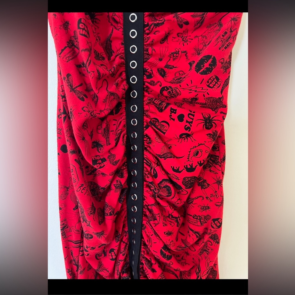 - bug print leggings and dress. Y2K Vintage Betsey Johnson - Picture 4 of 9